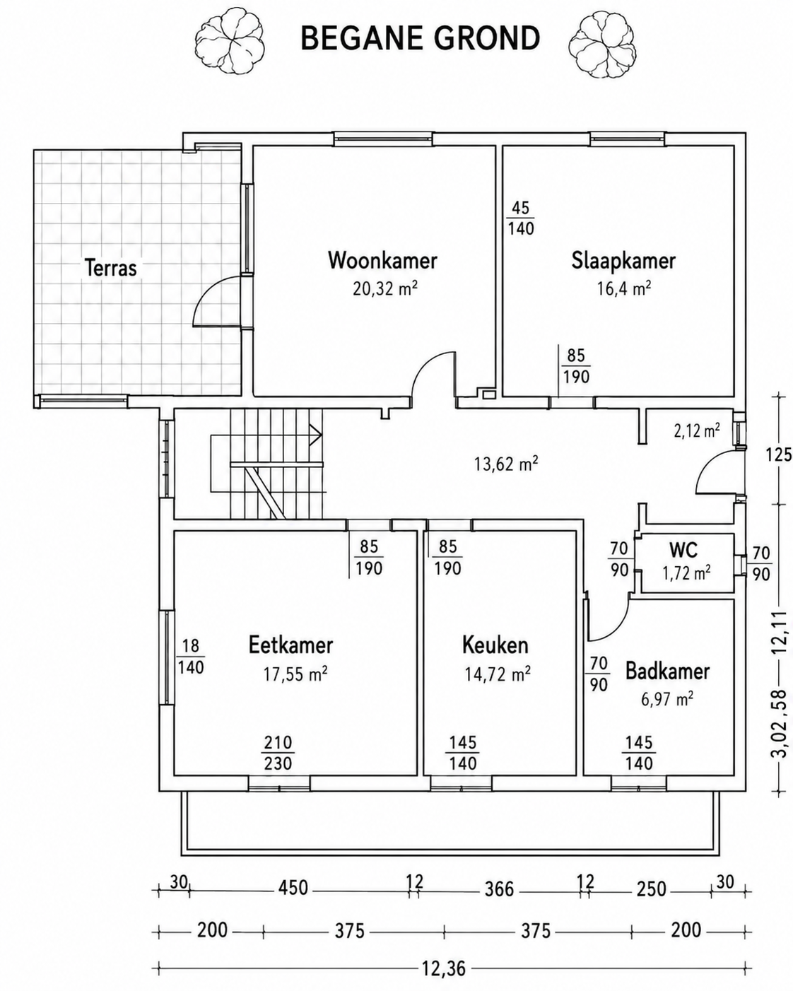 Plattegrond begane grond