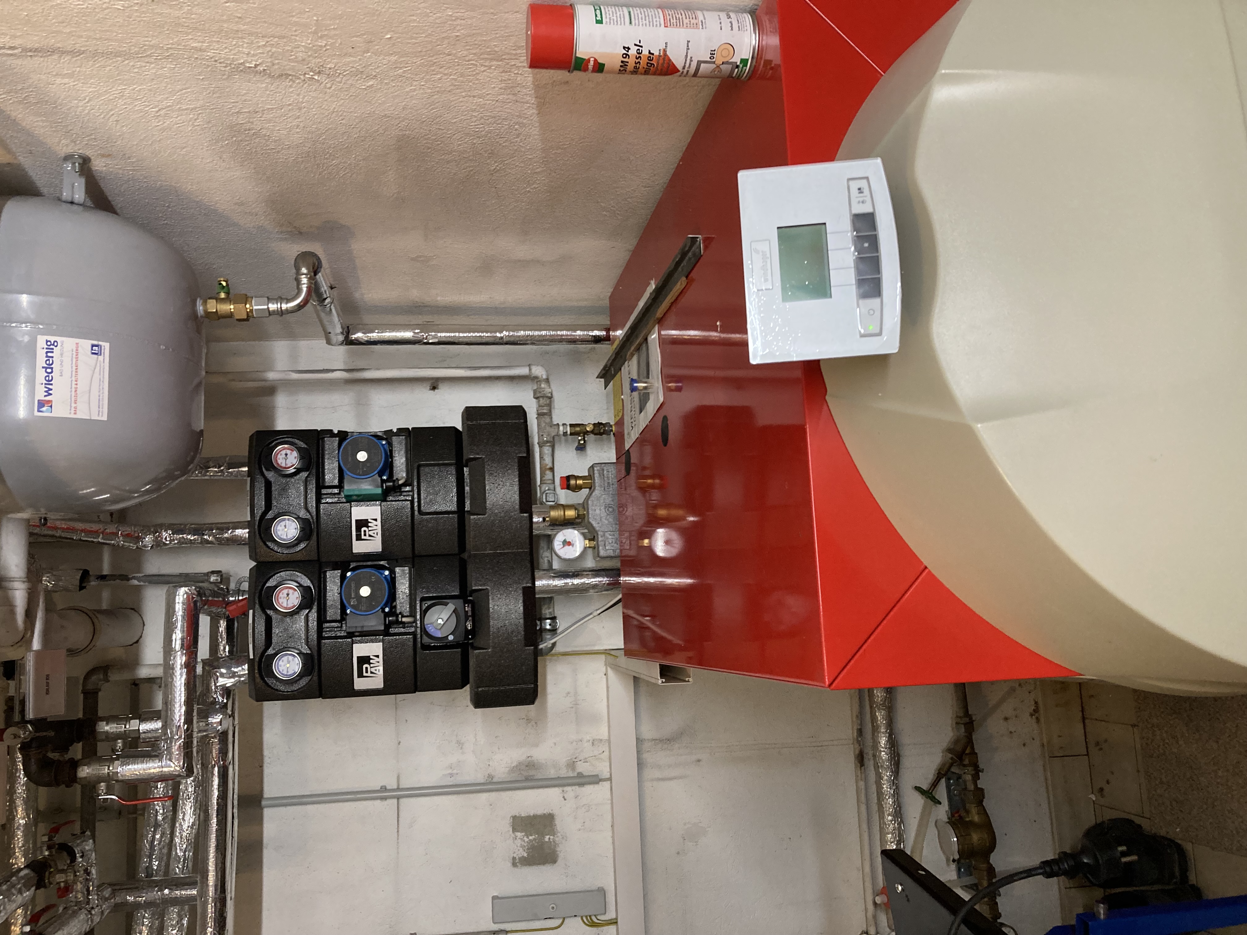 Technische ruimte in het souterrain